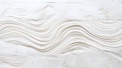 Obraz premium White wooden background with a natural wood grain texture. An abstract white wavy pattern on a painted wooden surface. A wooden board with knotted lines for design and decoration 