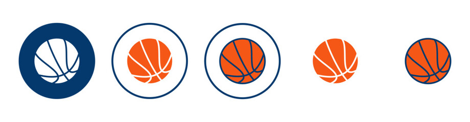 Basketball icon vector isolated on white background. Basketball ball icon. Basketball logo vector icon