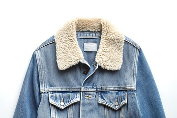 Jeans denim jacket on hanging