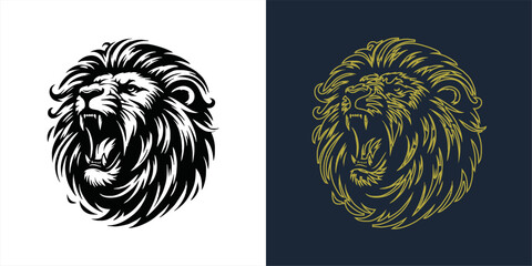 wolf mascot design of the head of arctic wolf. Vector wolf's head as a design element	