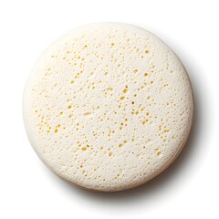 Isolated Whole Ugali Cornmeal Staple on White Background
