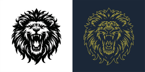 wolf mascot design of the head of arctic wolf. Vector wolf's head as a design element	