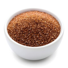 Whole Teff Porridge Isolated on White Background Close up Photograph