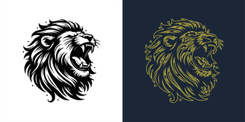 wolf mascot design of the head of arctic wolf. Vector wolf's head as a design element	