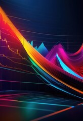 Naklejka premium captivating stock market graphs showcasing innovative financial designs dynamic visual elements engaging data representations, analysis, charts, visuals