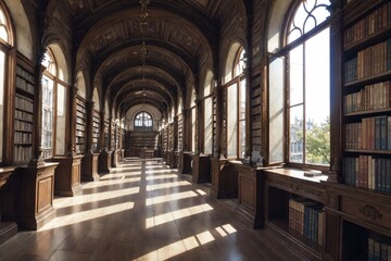 Obraz premium 古い図書館