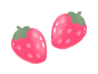 Hand Drawn cute Strawberry