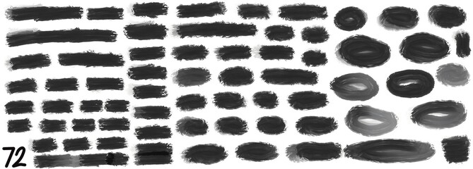 Grunge stripes mega set bundle collection. Black labels, frames, paint texture. Brush strokes mockups template. Background handmade design elements.