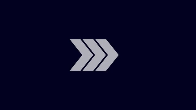 Right Arrow Icon Animation &ndash; Sleek and Modern Motion Graphics, Perfect for Navigation Buttons, UI/UX Design, App Interfaces, and Digital Projects &ndash; High-Quality Vector Art