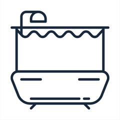 Bathtub icon vector design template ilustrasion