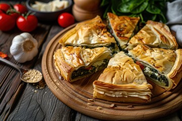 Greek spinach and cheese pie