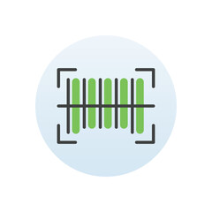 Barcode vector icon