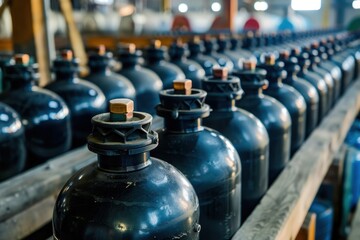 High pressure gas storage containers also known as bottles