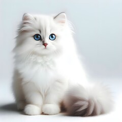 Fototapeta premium white persian kitten