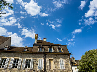 Street view of downtown Beaune, France