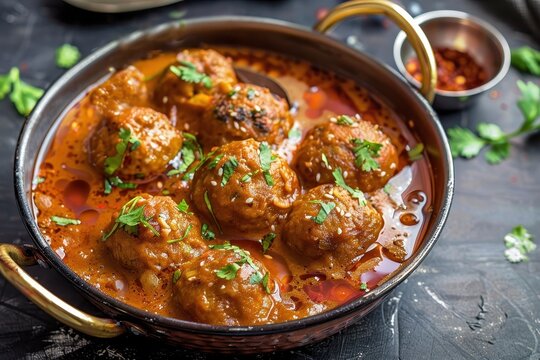 Indian curry with Nargisi kofta