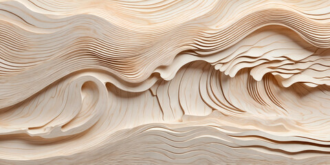Obraz premium Soft and gentle carved wooden background of plywood texture