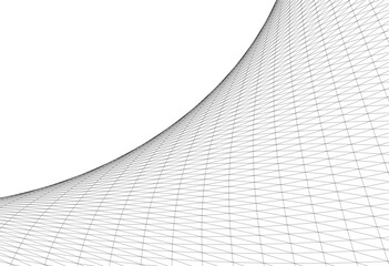 Architectural drawing. Futuristic background