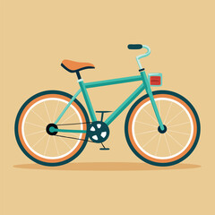 Fototapeta premium Bicycle illustration generated by ai
