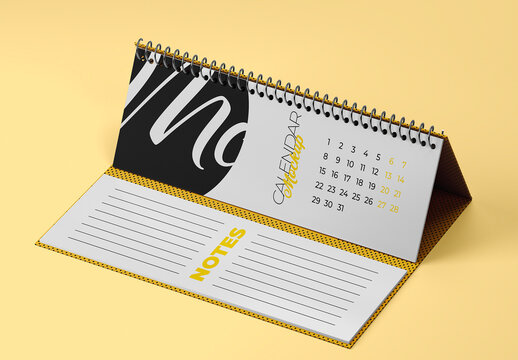 Desk Calendar Mockup