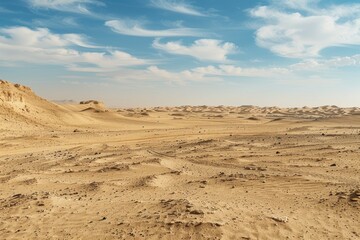 Fototapeta premium Scenic desert view at Farafra Oasis in Egypt