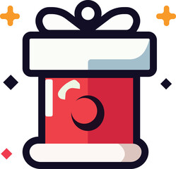 christmas kawaii flat icon