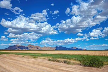 Fototapeta premium Scenic summer day in Meadview AZ with desert views