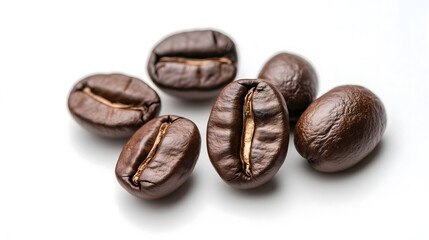 Obraz premium Fresh roasted coffee beans isolated on background