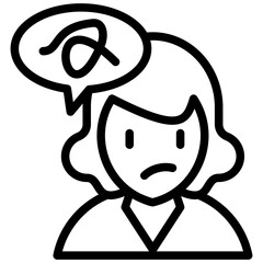 Obraz premium Schizophrenia Icon