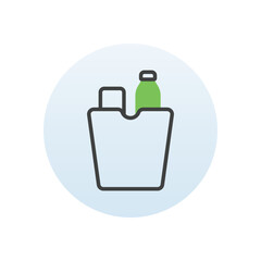 Groceries vector icon