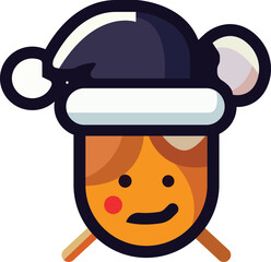 christmas kawaii flat icon