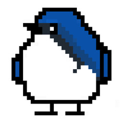 ドット絵, アニマルイラスト, コルリのオス
