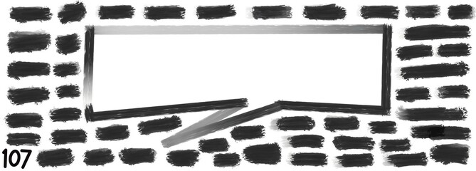 Grunge stripes mega set bundle collection. Black labels, frames, paint texture. Brush strokes mockups template. Background handmade design elements.