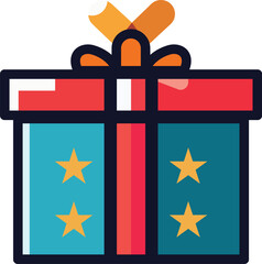 christmas kawaii flat icon