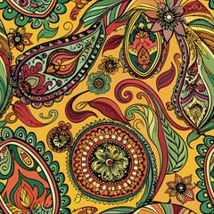 Paisley seamless pattern