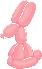 Inflatable animal. Kid balloon funny cartoon toy