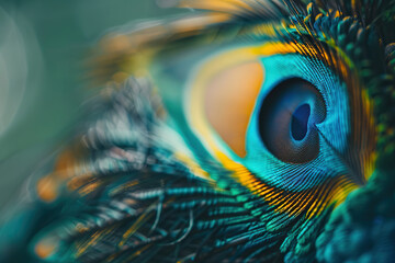 Obraz premium Generative ai on theme of beautiful texture bird feather for design natural abstract background