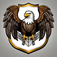 Fototapeta premium eagle head silhouette,Bald eagle head tattoo design dark art illustration isolated on white background,,Esport vector logo eagle, eagle icon, eagle head, vector