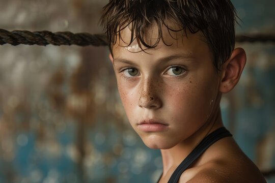 Young wrestler s picture