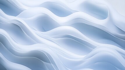 Obraz premium 24. Futuristic 3D wall art featuring translucent, overlapping shapes creating a multi-dimensional pattern on white.