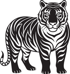 Stunning Tiger Silhouette Designs: Capturing the Majesty of the Wild