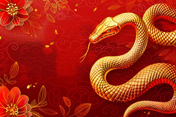 Fototapeta premium Beautiful greeting card with holiday composition for happy and joy celebrate New Year