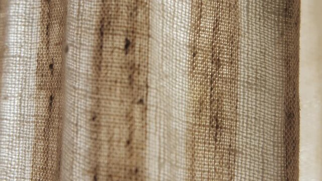 Fabric cloth material. Fashion pattern, detailed burlap.