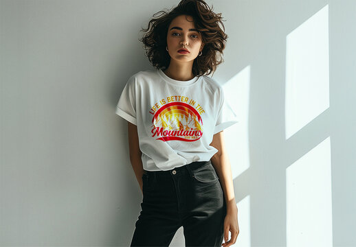 T-Shirt Mockup. Ai Generative