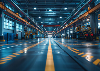 Automated Precision: Inside a Modern Factory’s High-Tech Production Line with Advanced Conveyor Systems and Efficient Workflow