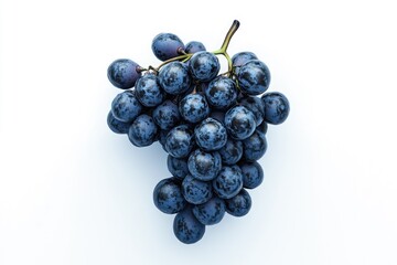 Fototapeta premium Black Grapes on White Surface