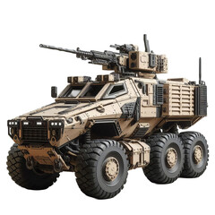 Assault Vehicle isolated on transparent background