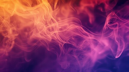 Fototapeta premium Abstract Purple and Orange Smoke Background.