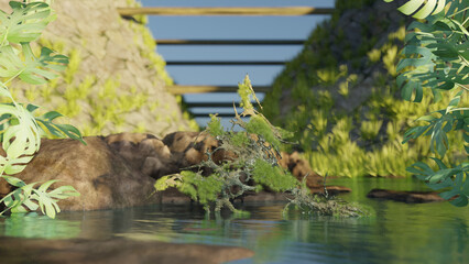 3d realistic terreain environtment