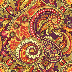 Paisley seamless pattern